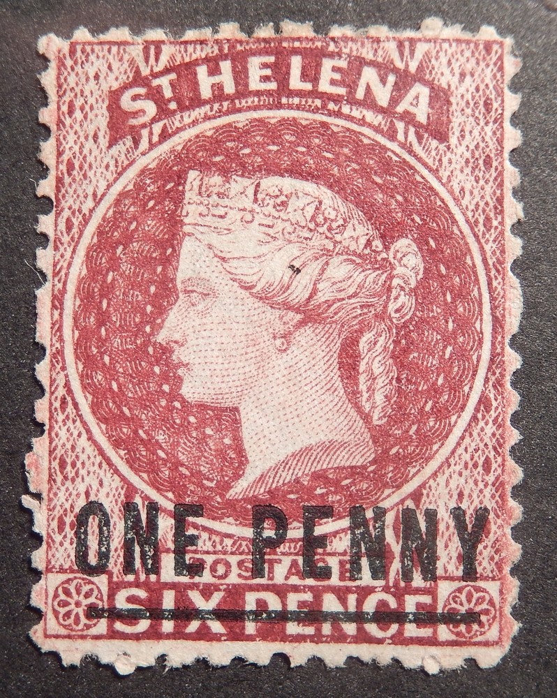 St. Helena Scott # 12, Mint No Gum
