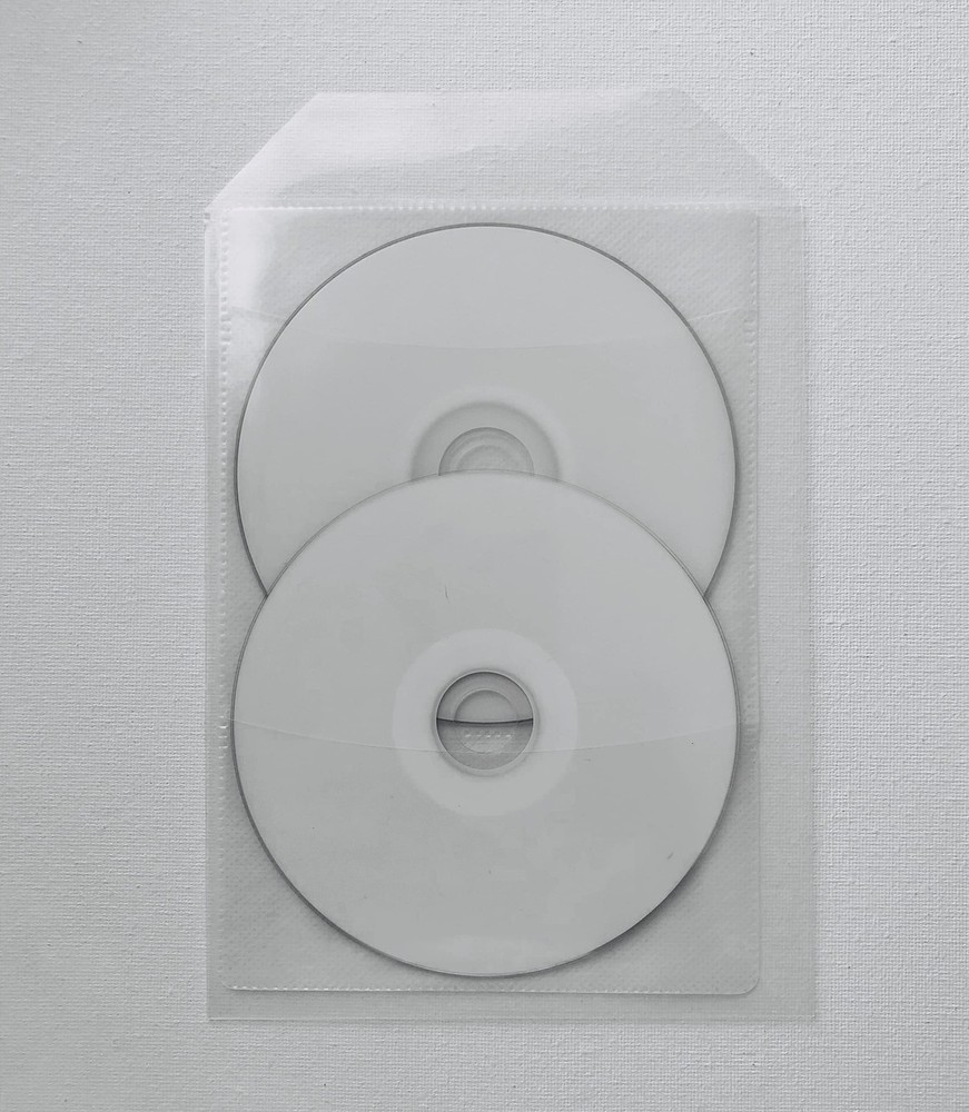 100 Clear CPP Movie Plastic Sleeves + 2 Disc 5 5/8" W X 7 1/2" L,