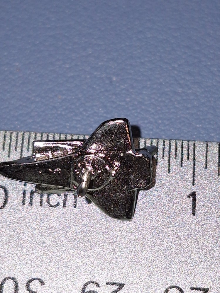 SPACE SHUTTLE TIE PIN SILVER TONE FINISH