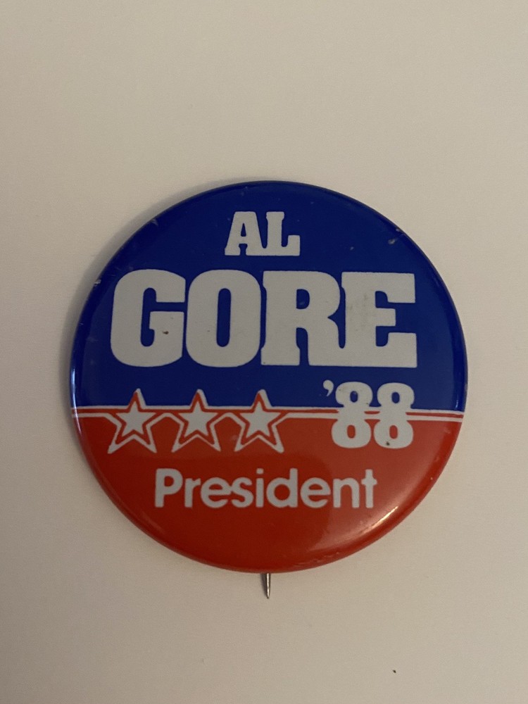 Al Gore ‘88 President Pin Back Button P149