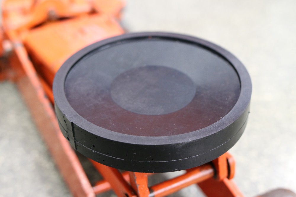 Protech Products Black 6"-7" Wide Round Floor Jack Protective Plastic Pad: 1008
