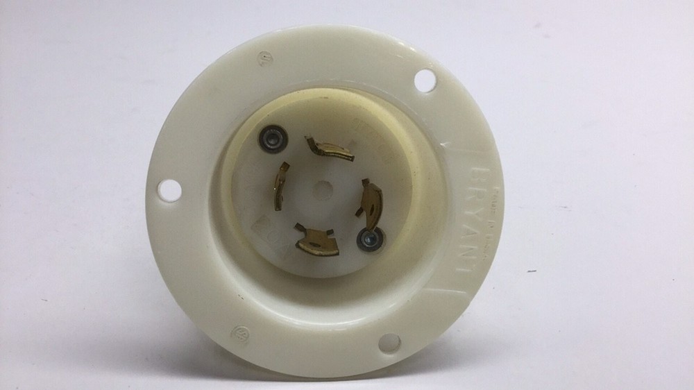 Bryant 2425 Used Plug Flanged Inlet 4-wire 250V 20A Hubbell HBL2425