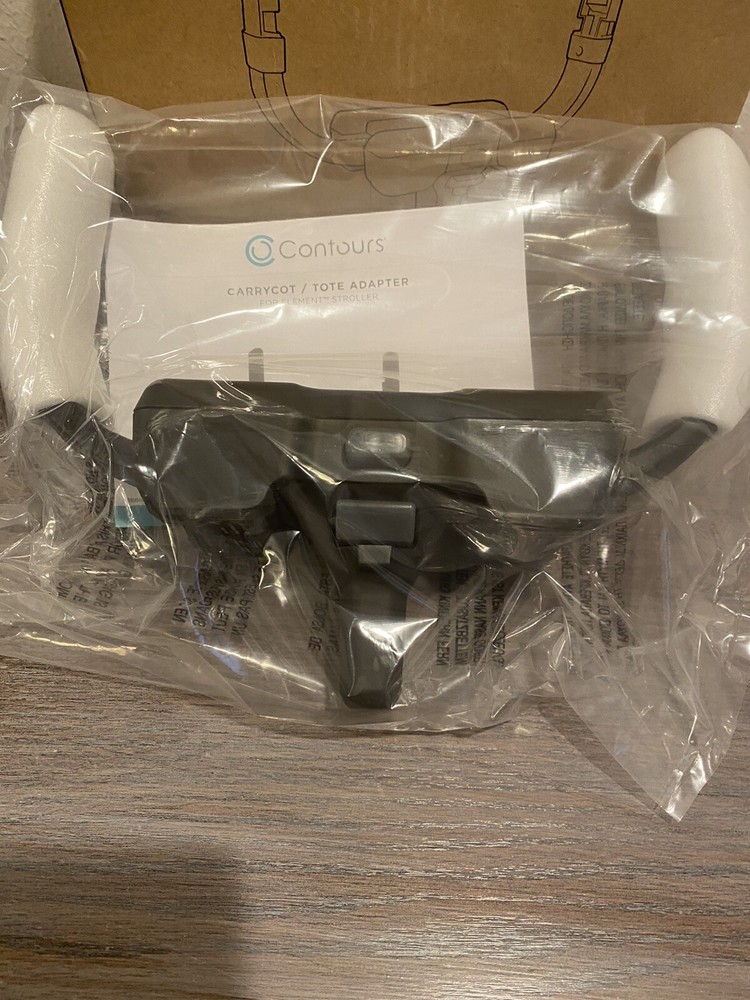 CONTOURS Carrycot/Tote ADAPTER FOR ELEMENTS STROLLER NEW BLACK