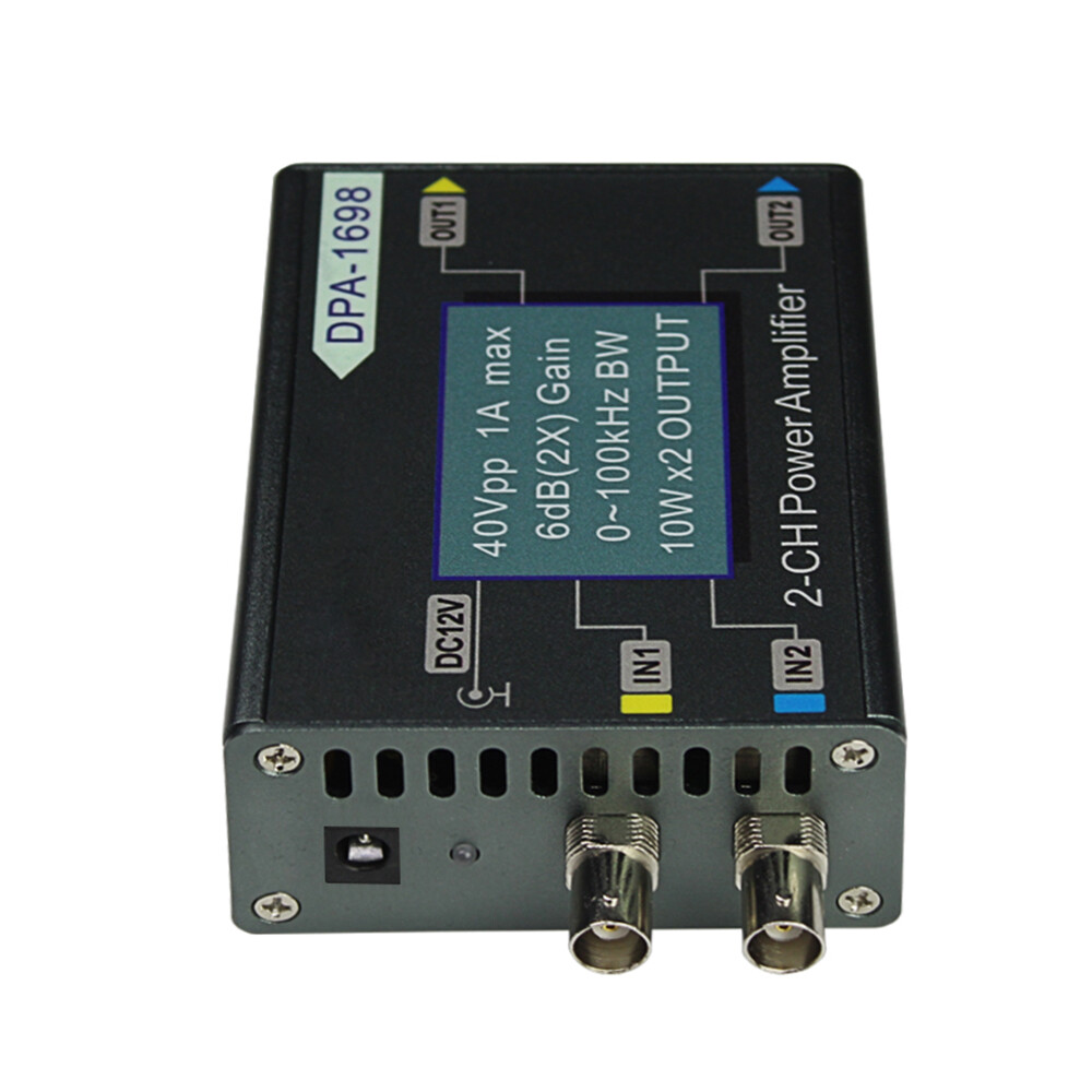 Dual Channel DDS Signal Source Function Signal Generator Power Amplifier 0-40V