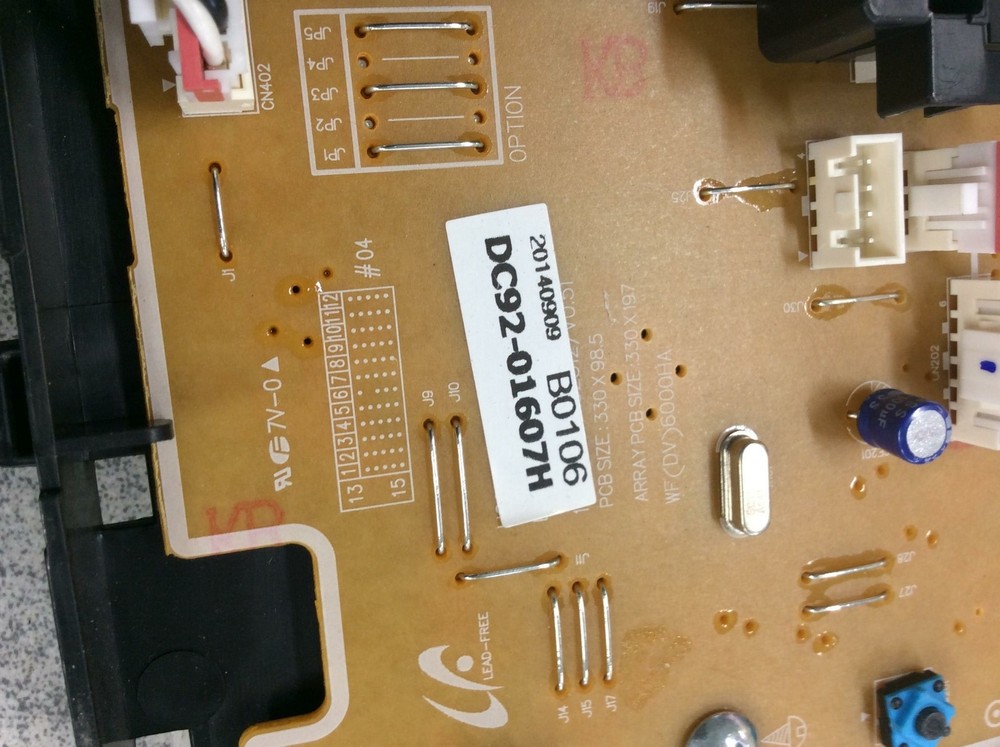 Genuine Samsung Dryer Pcb Control User Interface Board part#dc92-01607h