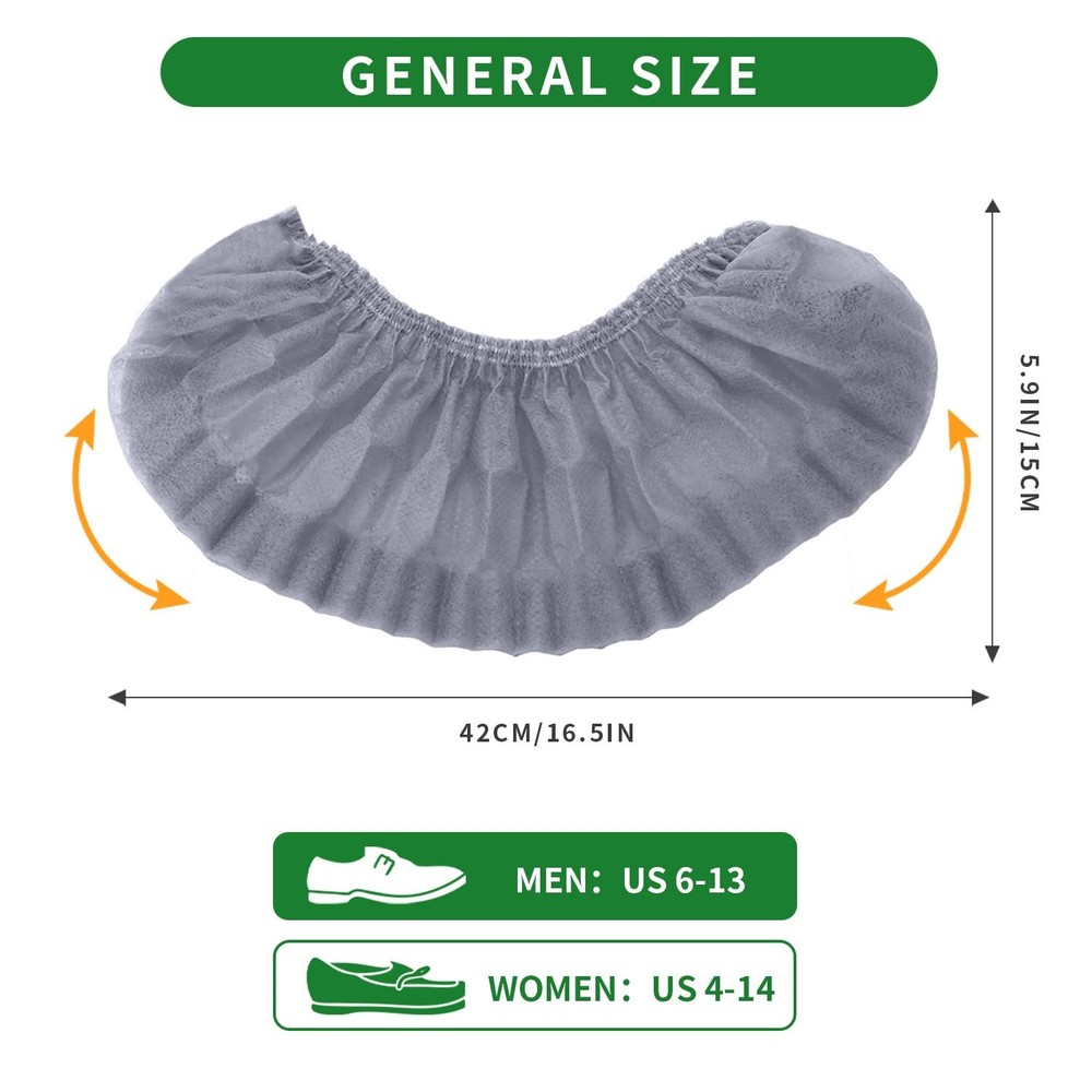 Non-Woven Shoe Covers set 200Pcs Disposable Overboot set 100 Pair