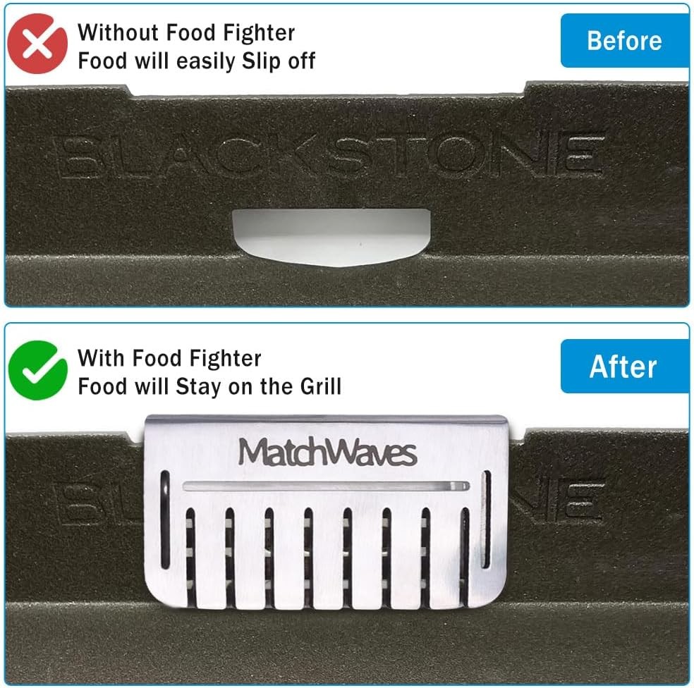 Blackstone Grease Gate for Griddle Guard, Food 1 Pack, Silver