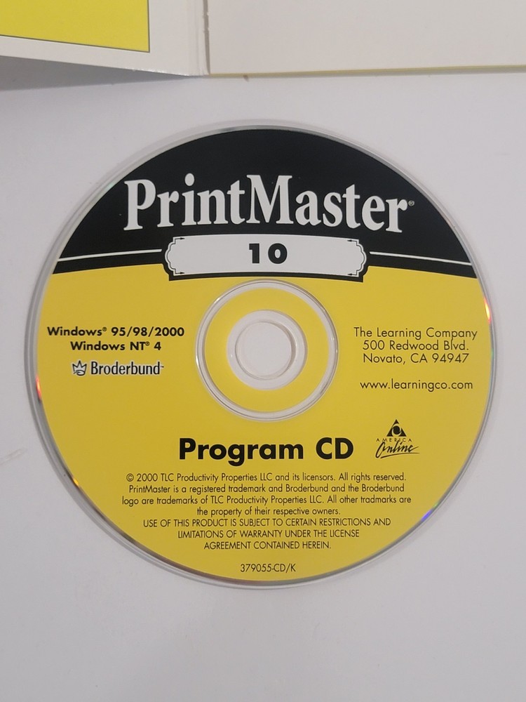 PrintMaster 10 PC CD-ROM - 58,000 images, Windows Print Master