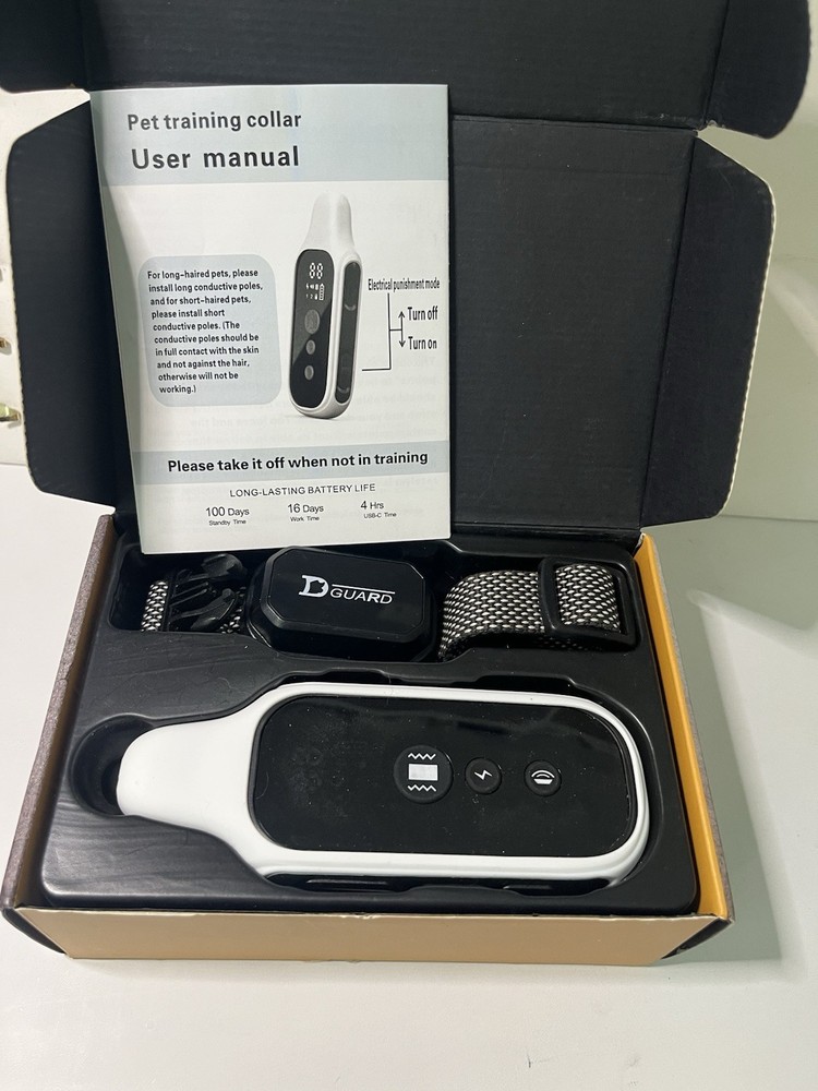 Honey One Pets Training Collar 3000ft Range Shock Vibration Beep 3 Modes IPX7