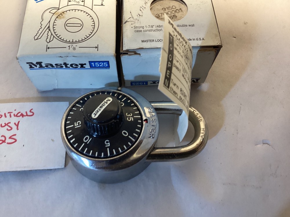 2 NOS Master #1252 combination padlocks