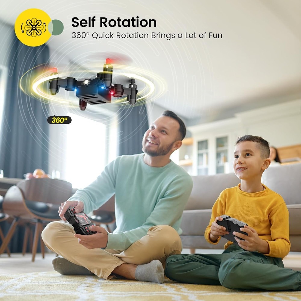 Exciting Foldable Mini Drone for Kids - Includes Remote & Propeller Guards!