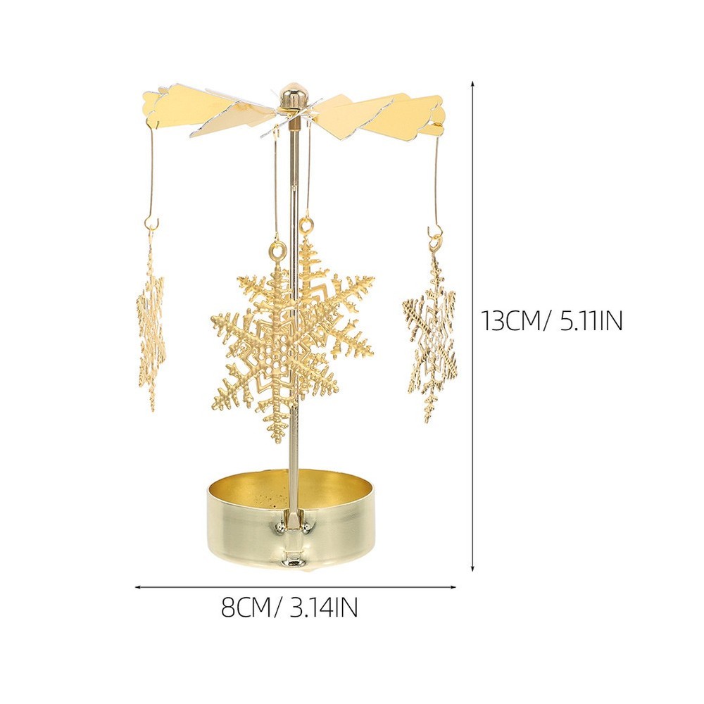 2 Pcs Festive Candleholder for Holidays Elegant Dining Table Decor