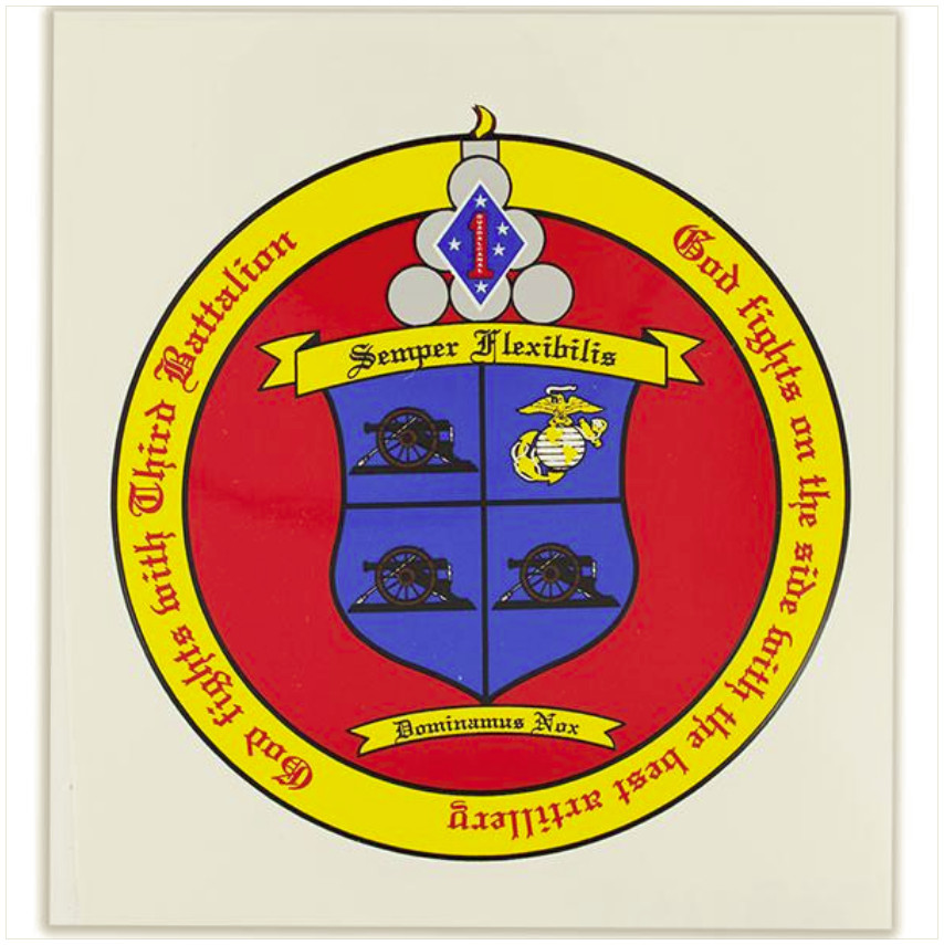 Vanguard DECAL: 3RD BATTALION 11TH MARINES - SEMPER FLEXIBILIS