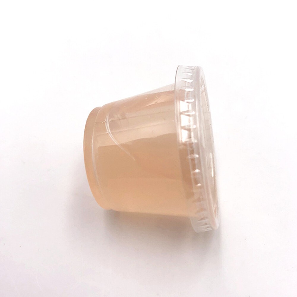 US 500 Pack 1 Ounce Clear Disposable Plastic Portion Cups With Lids For Sauces