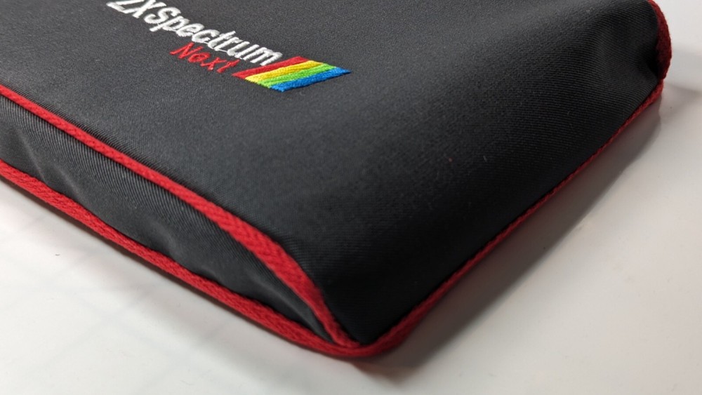 ZX SPECTRUM NEXT - dust cover- graphite grey- embroidered