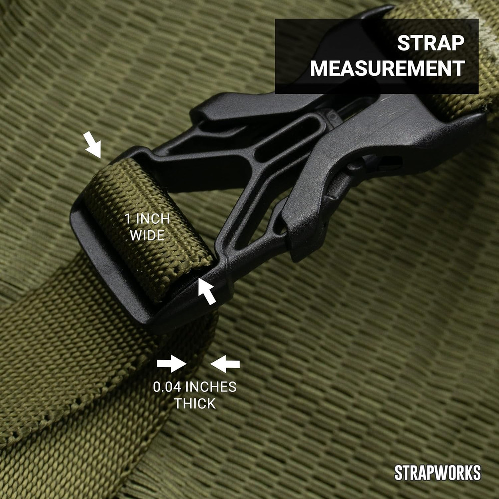 Military Spec Flat Nylon Webbing – Milspec 17337 Strap for Slings, Backpack Stra