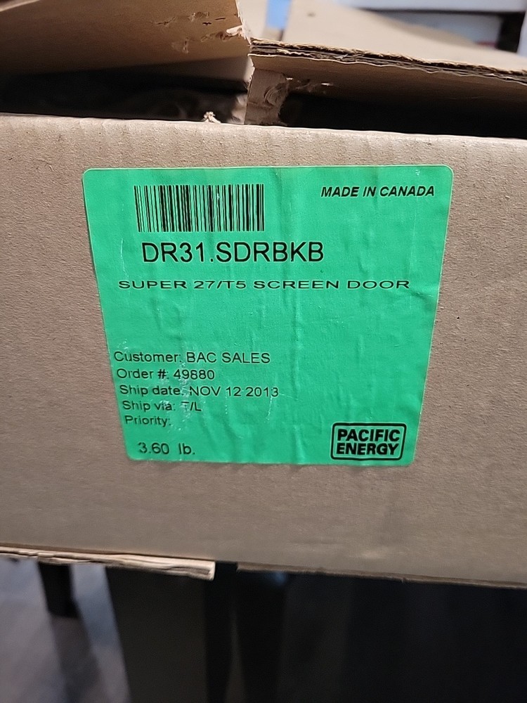 pacific energy DR31.SDRBKB Screen Door - Open Box