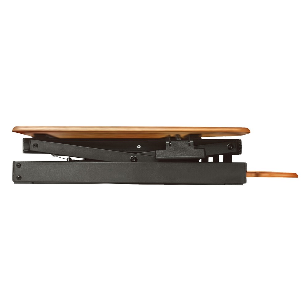 Rocelco 46" Large Height Adjustable Corner Standing Desk Converter - Quick Sit S