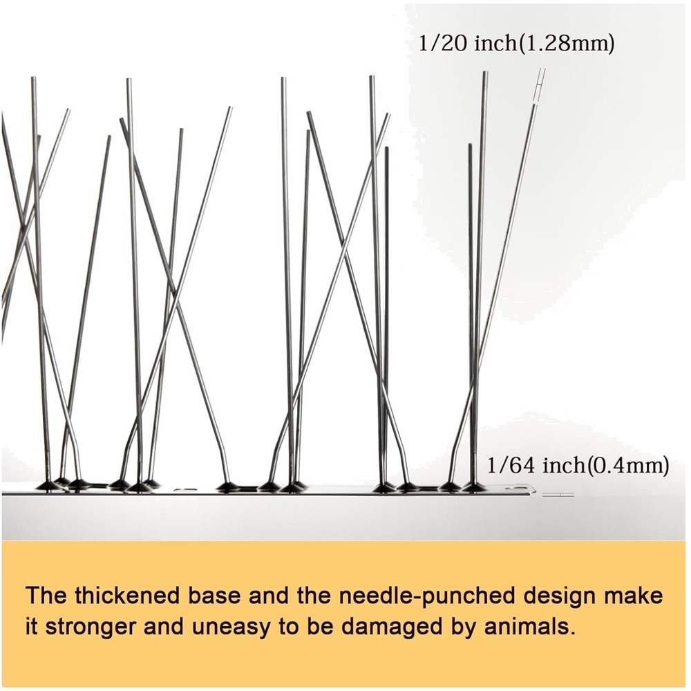 Stainless Steel Bird Spikes Kit 10.2ft