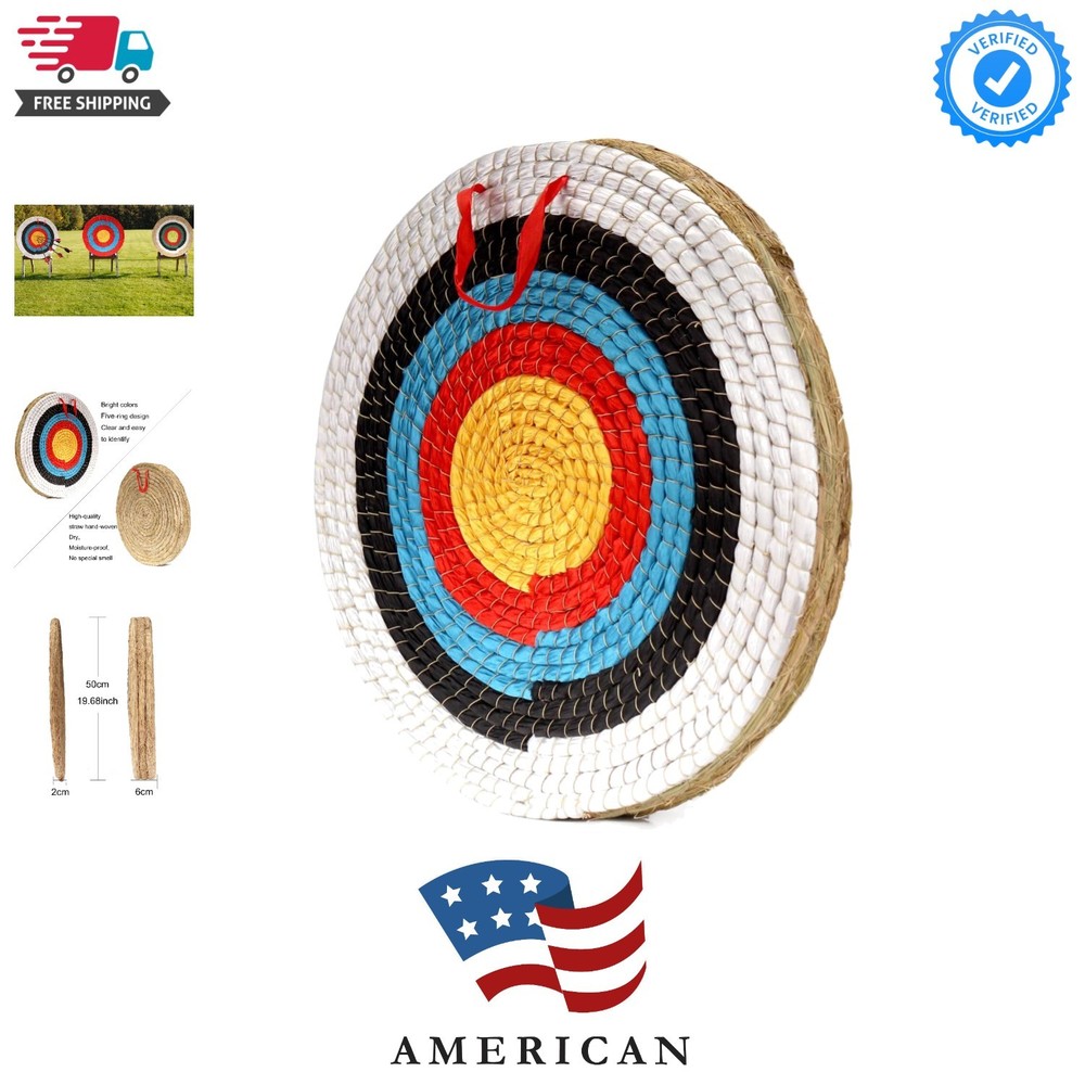 Archery Target - Backyard Straw Archery Target for Recurve Compound or Longbo...