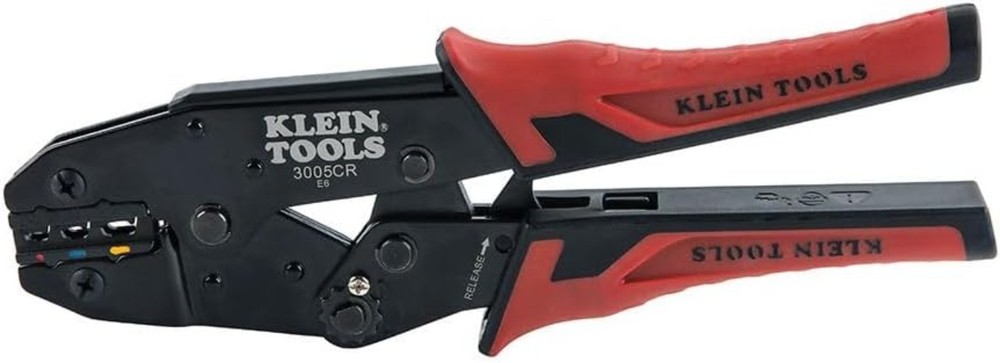 Versatile Electrical Tool Kit: Automatic Wire Stripper & Ratcheting Crimper Duo