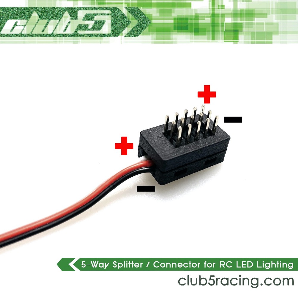 5-Way Micro Splitter Servo / Lighting for RC Crawlers (V2)