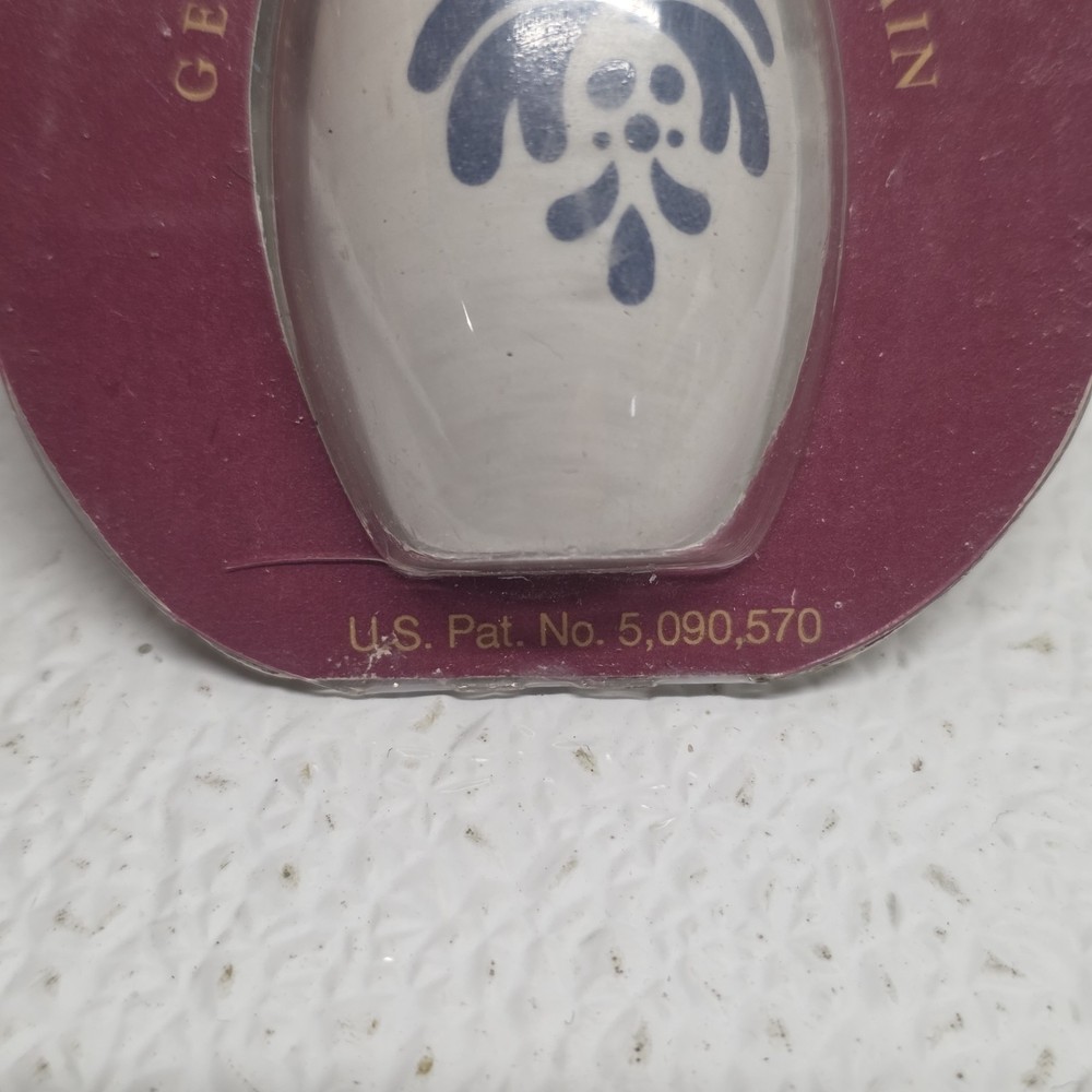 Pfaltzgraff Yorktowne Ceramic Fan Light Pull Chain White Blue Floral Replacement