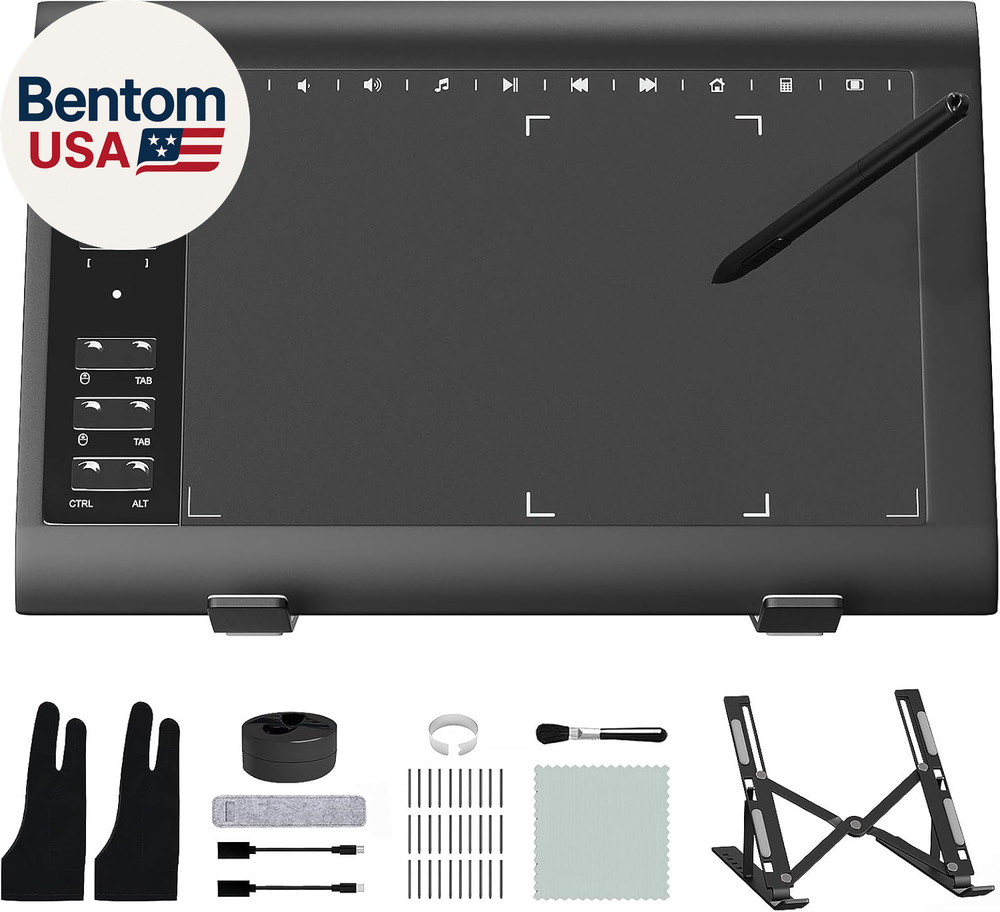 Graphic Drawing Tablet, Digital Sketch,Design for PC and Computer/Pad-12 Hot Key