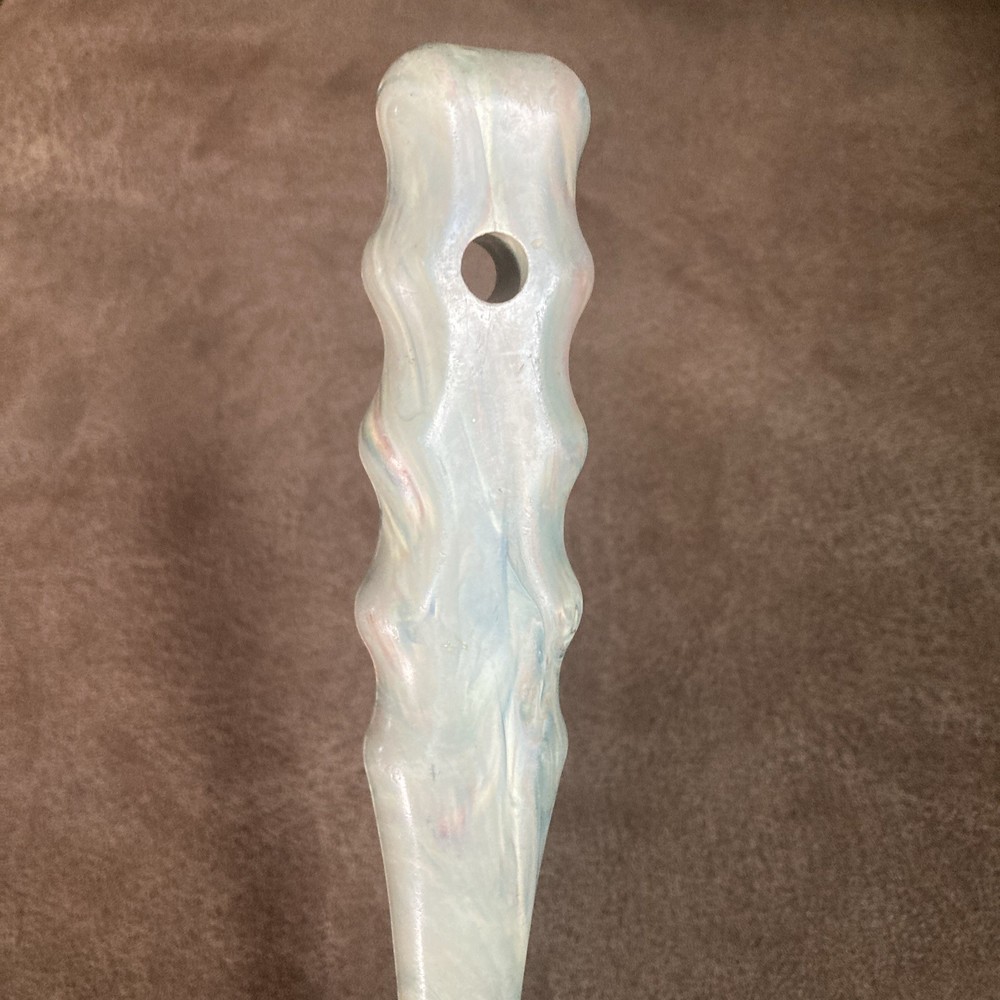 Vintage Melamine Meat Tenderizer Mallet W Marbled Handle
