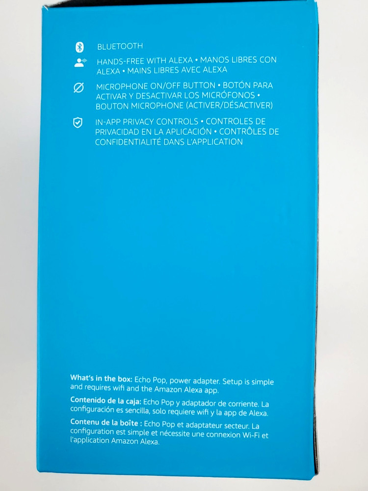 2023 Amazon Echo Pop Smart Speaker Bluetooth Black Model C2H4R9 New Electronics