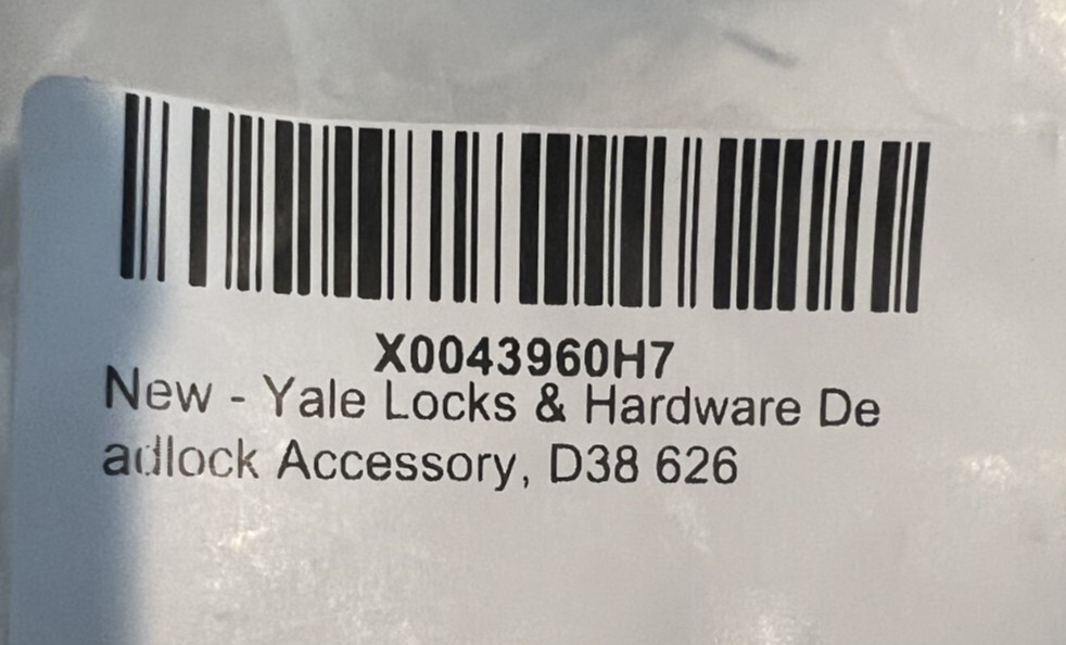 Yale Locks & Hardware Deadlock Accessory, D38 626 - Satin Chrome