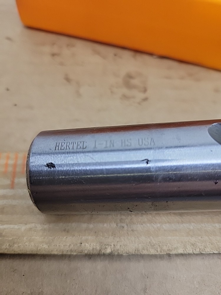 Hertel 1" Diam, 118° Point, Right Hand Cut, Screw Machine Length Drill Bit