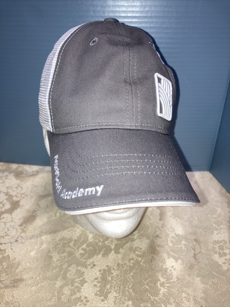 Agri Gold Academy Seed Hat/Cap Hook & Loop Mesh Back Embroidered Good Condition
