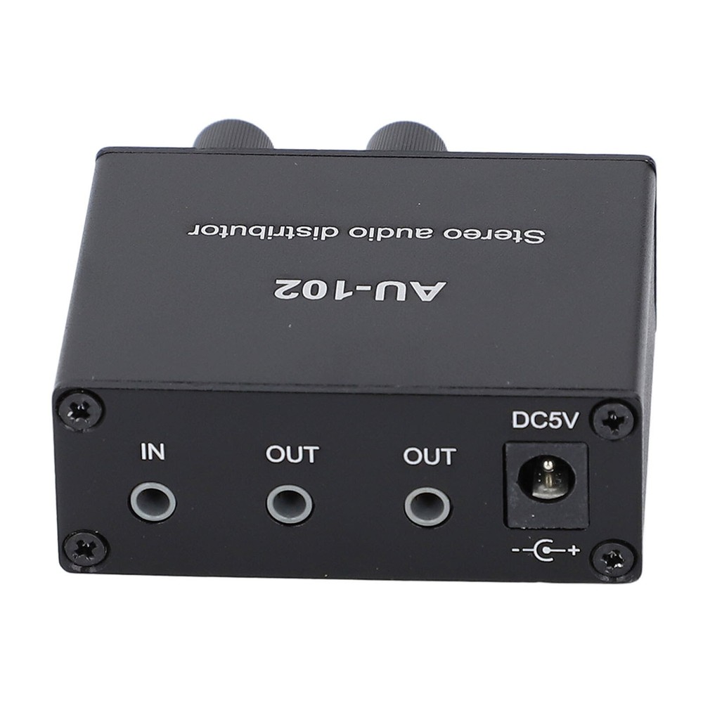 Active Sound Distributor 2 Way 1 in 2 Out Mini Small Amp 3.5mm Interface
