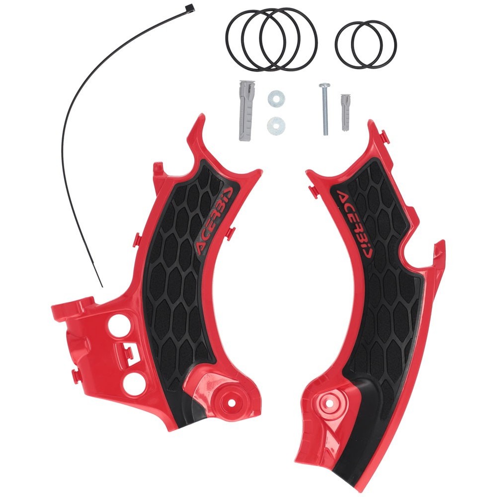 Acerbis X-Grip Frame Guards Red/Black 2986181018