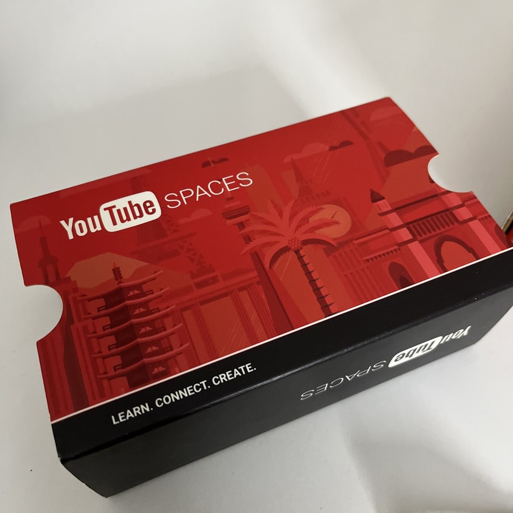 Official Google YouTube Spaces Cardboard From Promotional Event