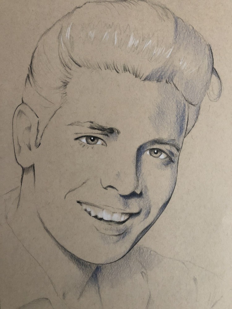 Cliff Richard Original Pencil Drawing. Fan-ART A4