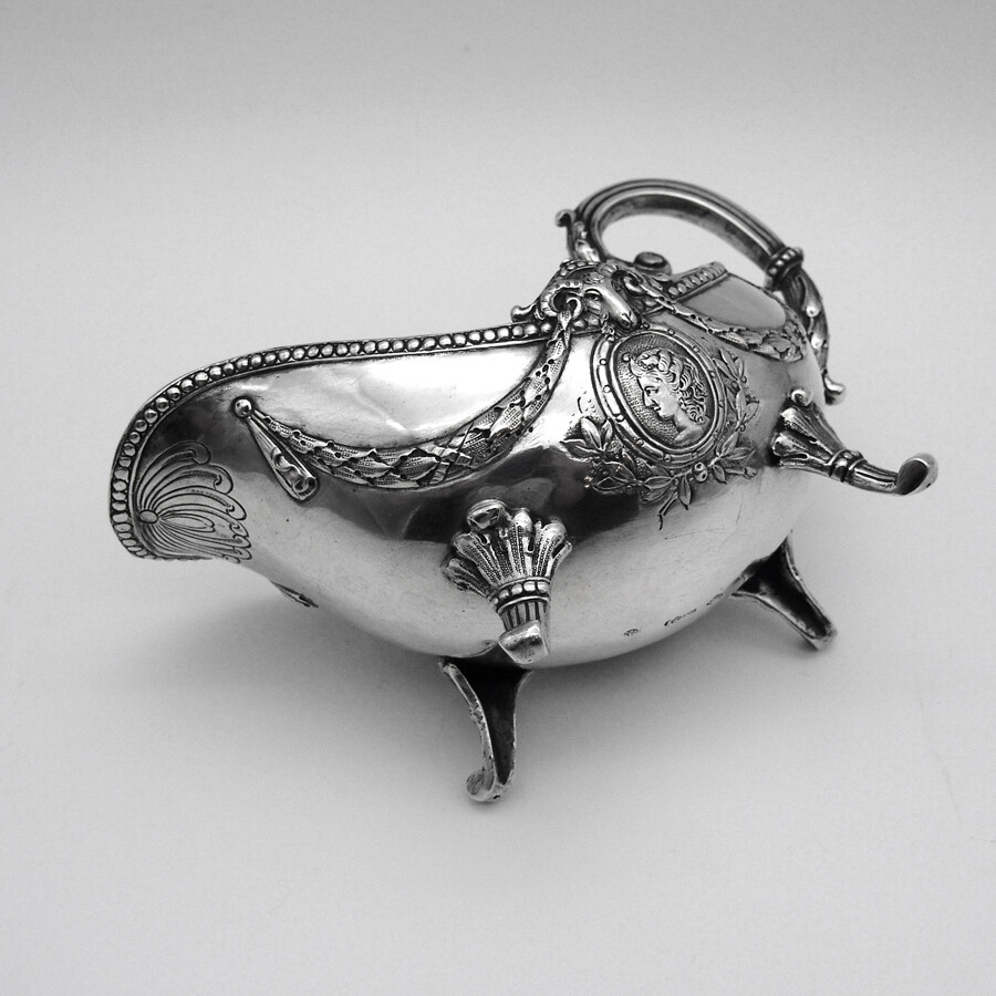 Ornate Gravy Boat German 800 Silver