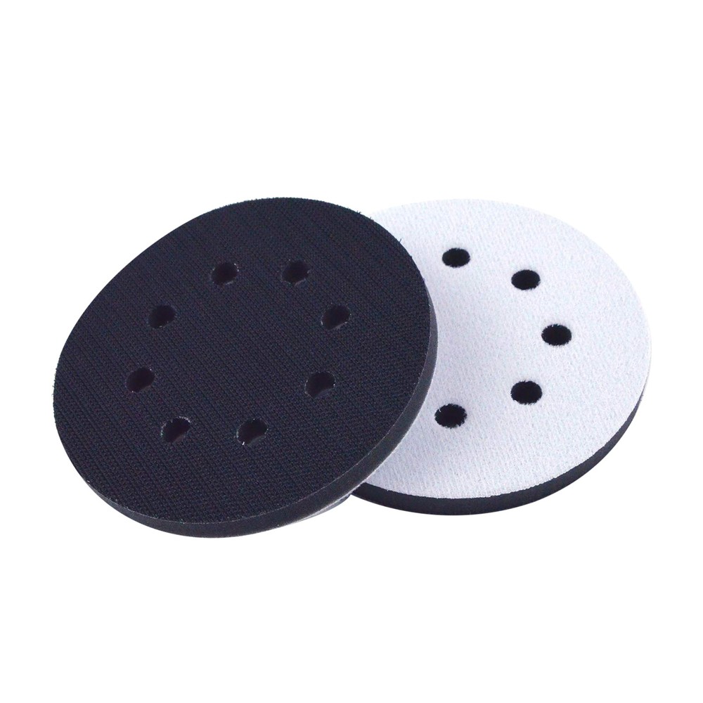 2PCS 5in Hook Loop Foam Cushion Interface Sanding Disc Sander Buffer Backing Pad