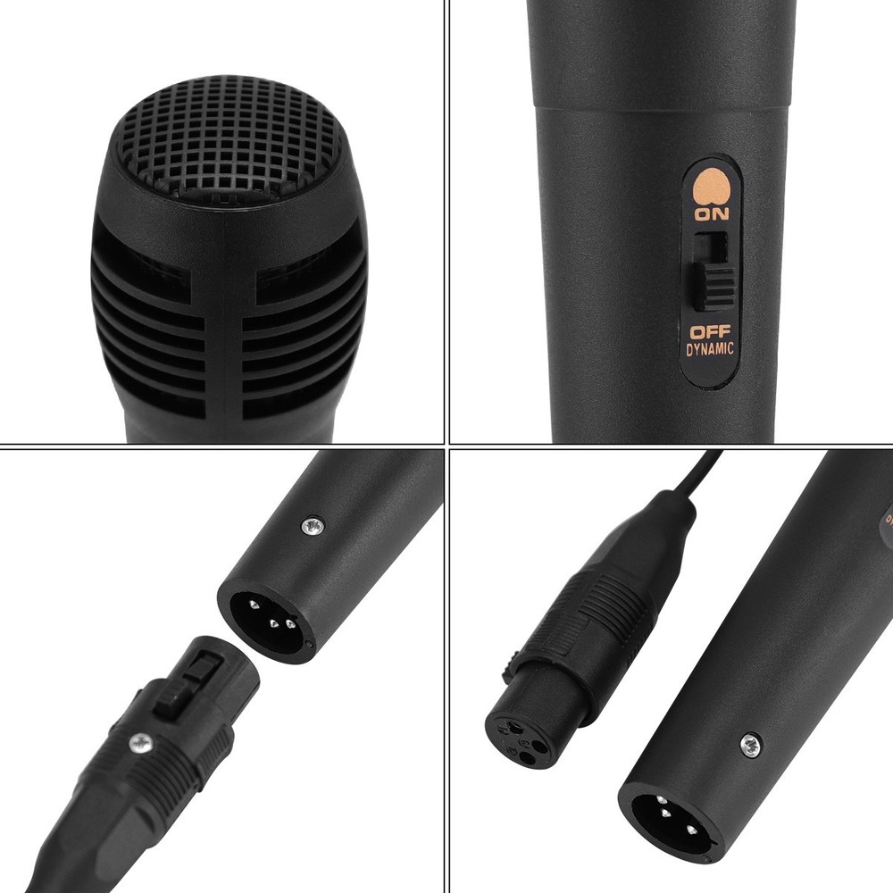 6.35mm Professional Wired Microphone Handheld Dynamic Mic for Karaoke & Speaker