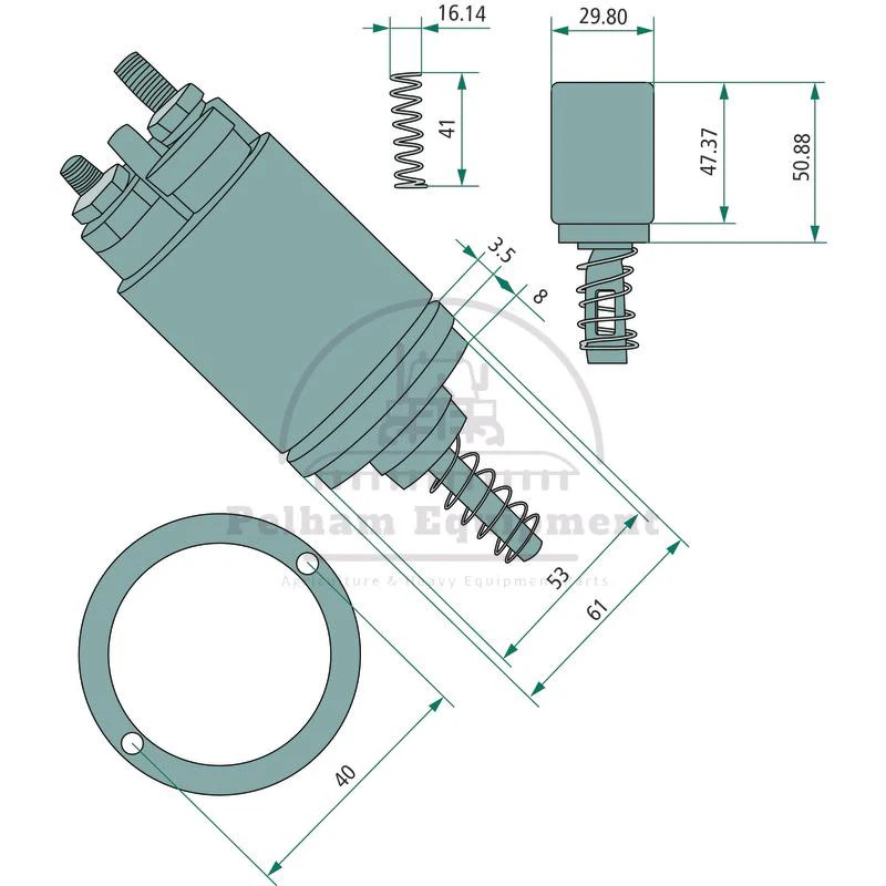 Solenoid Switch for Bosch Starters 0331402073 130297 Replacement