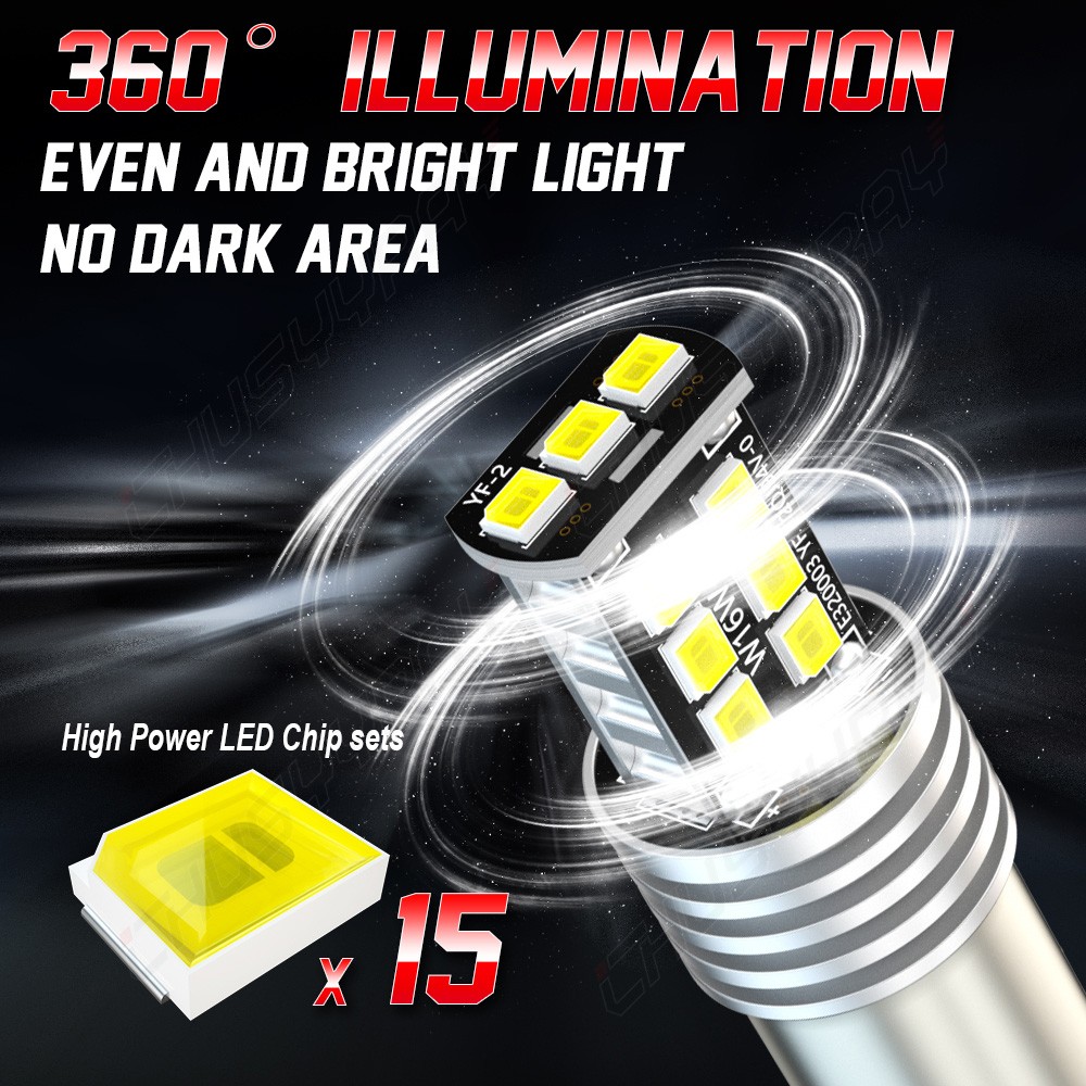 1157 LED Tail Brake Stop Reverse Parking Turn Signal Light Bulb Super White