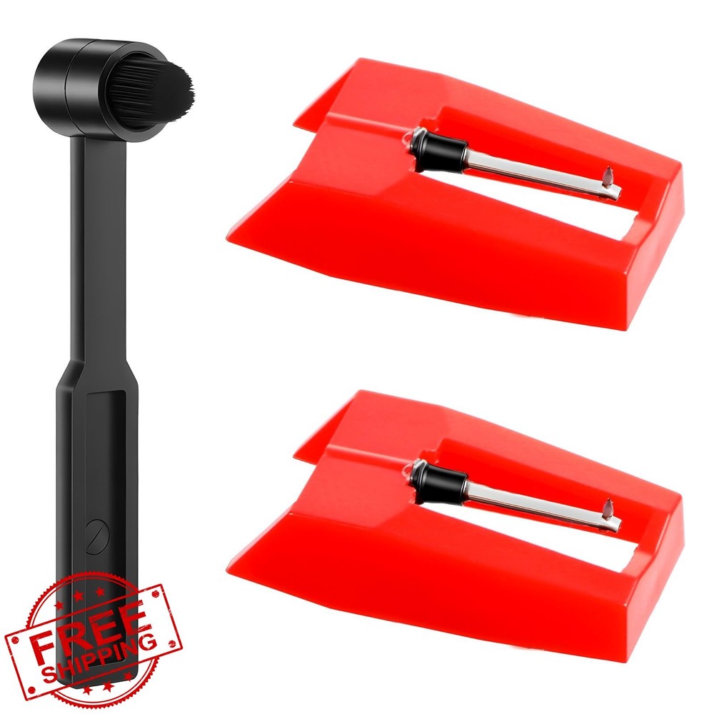 3 Universal Record Player Needles Turntable Replacement Brush