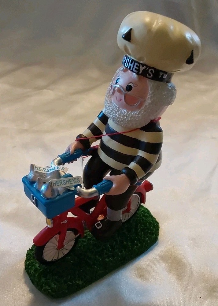 KURT ADLER 2003 HERSHEYS ELF ON BICYCLE