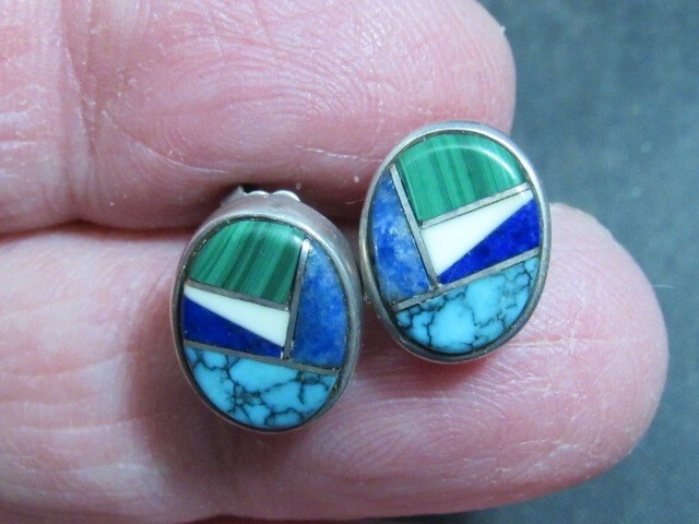 sterling turquoise native american earrings