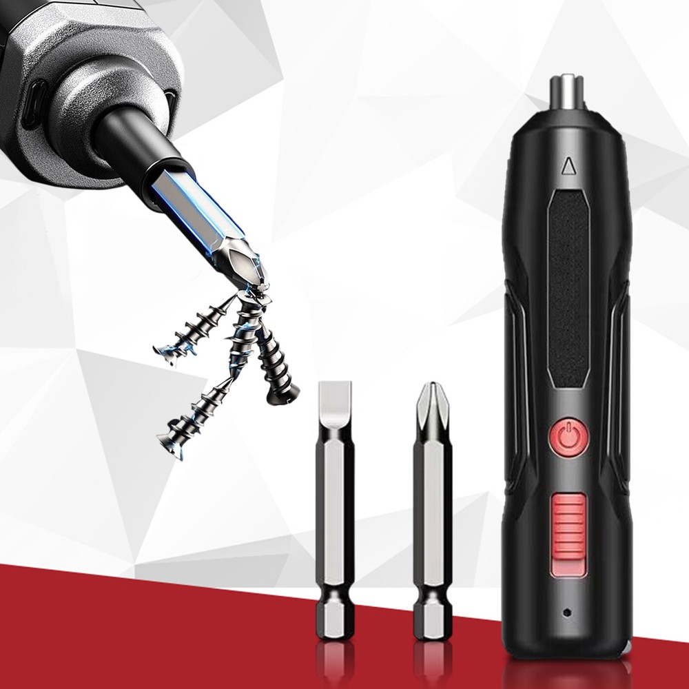 7.8V Mini Rechargeable Cordless Electric Screwdriver Drill Bits Set Power Tool