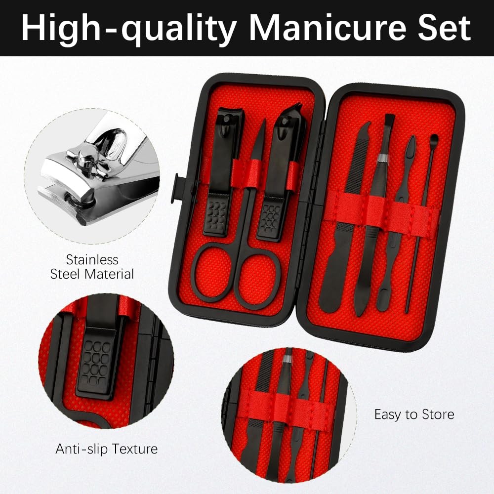 Manicure Set, Stocking Stuffers, Nail Clipper 7 in 1 Manicure Kit, Easter Kit
