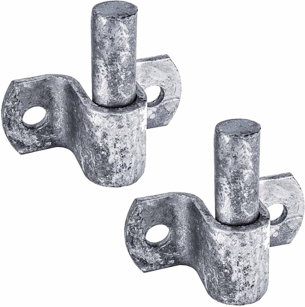 Galvanized Steel Chain Link Gate Hinge - 2 Pack