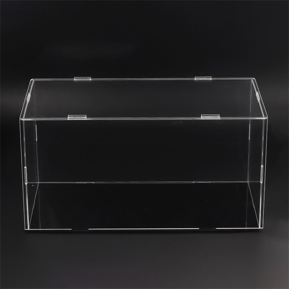 Model Car Display Case 1: 24 Scale Clear Diecast Display Boxes with Black Base