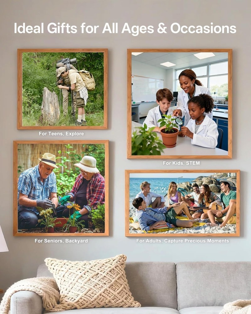 LiTTPOPO MicroCam X1 4K Digital Camera with 400X Microscope